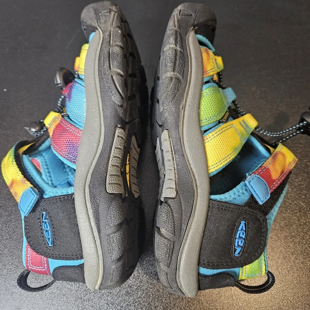 Keen Big Kids Newport H2 Sandal Rainbow Tie Dye Unisex Size 1 Outdoor Water Hike - Picture 5 of 7